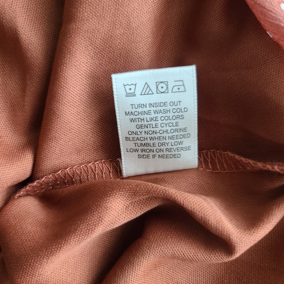 Inspired Hearts Plus Size 2X  Boho Flowy Tiered Sheer Ditsy Floral Summer Dress - Picture 14 of 14